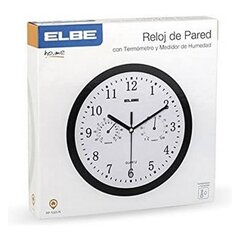 Настенное часы ELBE RP-1005-N Белый/Черный цена и информация | Часы | pigu.lt