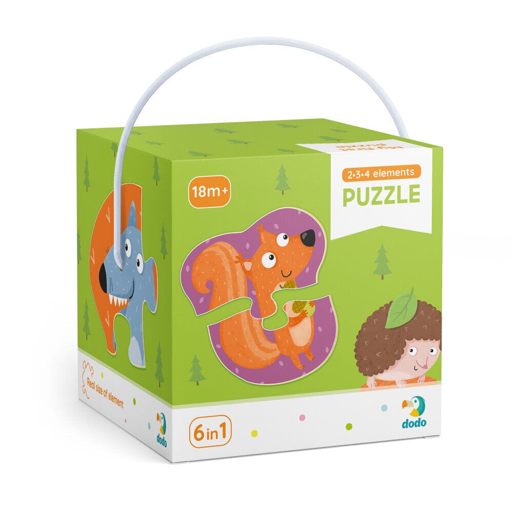 Dėlionė Dodo Miško gyvūnai, 2-3-4 d., 300195 цена и информация | Dėlionės (puzzle) | pigu.lt