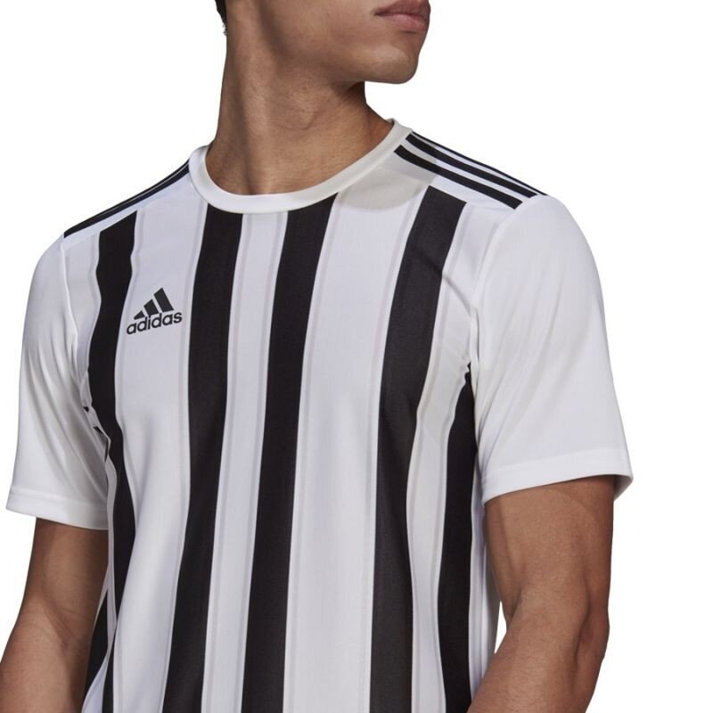 Futbolo marškinėliai vyrams Adidas Striped 21 GV1377, balti kaina ir informacija | Futbolo apranga ir kitos prekės | pigu.lt