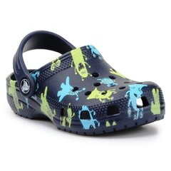 Šlepetės vaikams Crocs Classic Monster Print цена и информация | Детские тапочки, домашняя обувь | pigu.lt