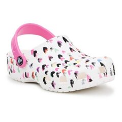 Šlepetės vaikams Crocs Classic Heart Print цена и информация | Детские тапочки, домашняя обувь | pigu.lt