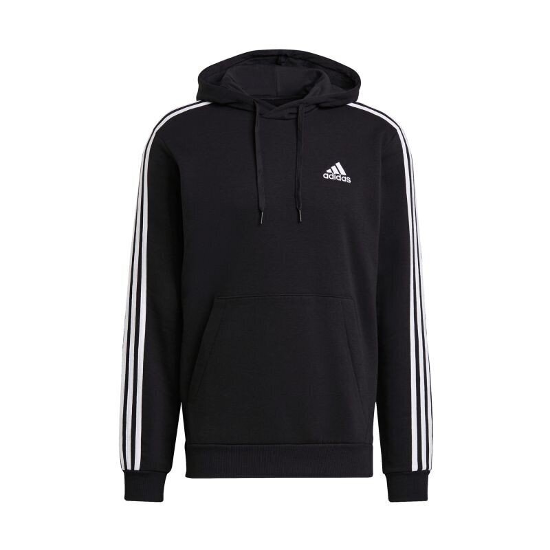 Džemperis vyrams Adidas Essentials Fleece 3 Stripes M GK9072, juodas цена и информация | Džemperiai vyrams | pigu.lt