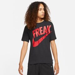 Marškinėliai vyrams Nike Dri Fit Giannis Freak M DJ1564 010, juodi kaina ir informacija | Vyriški marškinėliai | pigu.lt