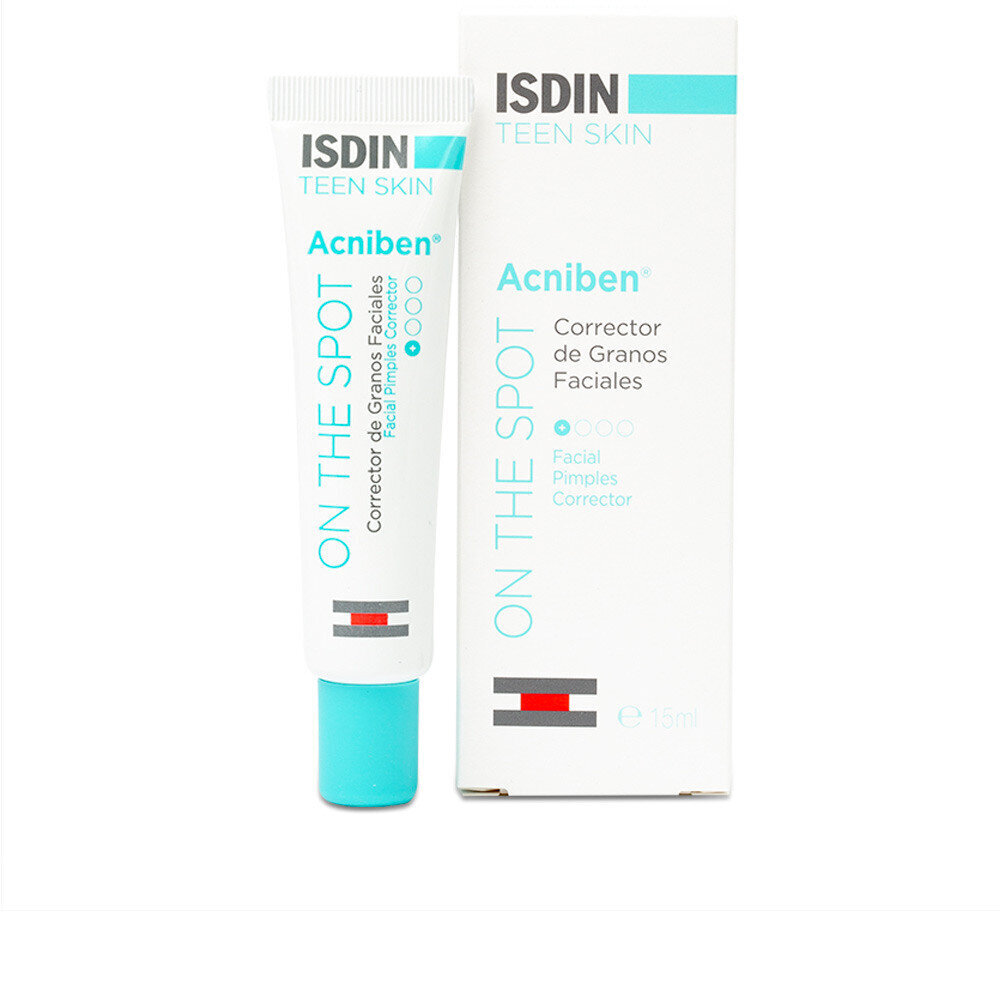 Priemonė nuo spuogų Isdin Acniben On The Spot Corrector, 15ml kaina ir informacija | Veido kremai | pigu.lt