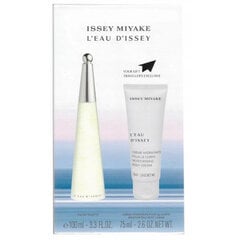 Rinkinys Issey Miyake L'Eau D'Issey moterims: tualetinis vanduo EDT 100 ml + kūno kremas 75 ml kaina ir informacija | Issey Miyake Kvepalai | pigu.lt