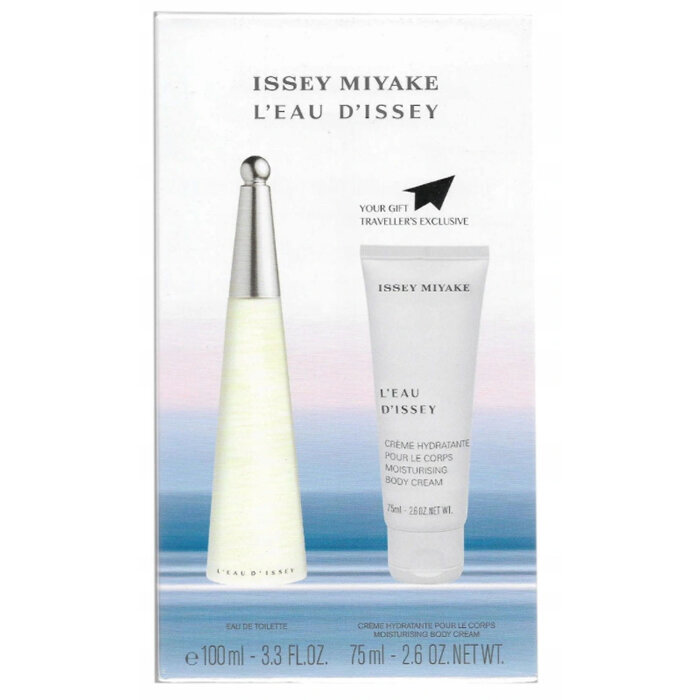 Rinkinys Issey Miyake L'Eau D'Issey moterims: tualetinis vanduo EDT 100 ml + kūno kremas 75 ml kaina ir informacija | Kvepalai moterims | pigu.lt