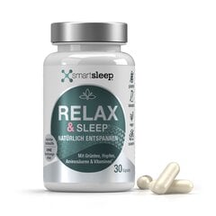Smartsleep Miego papildas Relax & Sleep, 30 kapsulių цена и информация | Другие пищевые добавки и препараты | pigu.lt