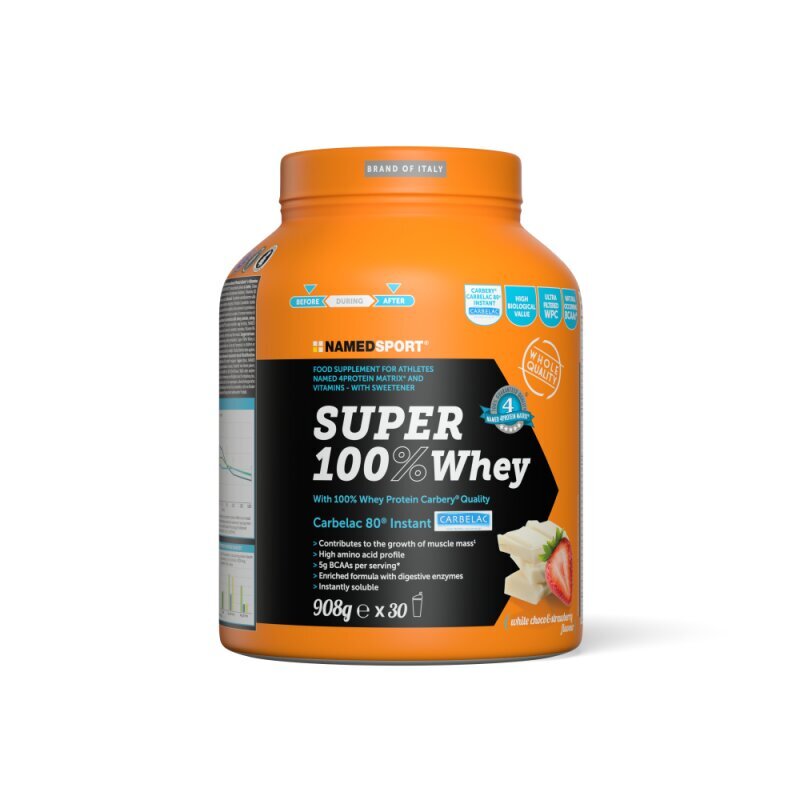 Namedsport Super 100% Whey „Baltas šokoladas ir braškė“, 908 g kaina ir informacija | Aminorūgštys | pigu.lt