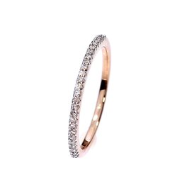Золотое кольцо с драгоценными камнями CSTR00377B-0.15_BR585ZD_030_PINK-1,62G 0,13CT-17,50 MM цена и информация | Кольца | pigu.lt