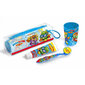 Vaikiškas higienos reikmenų krepšys Lorenay Superthings, 4 vnt. kaina ir informacija | Dantų šepetėliai, pastos | pigu.lt