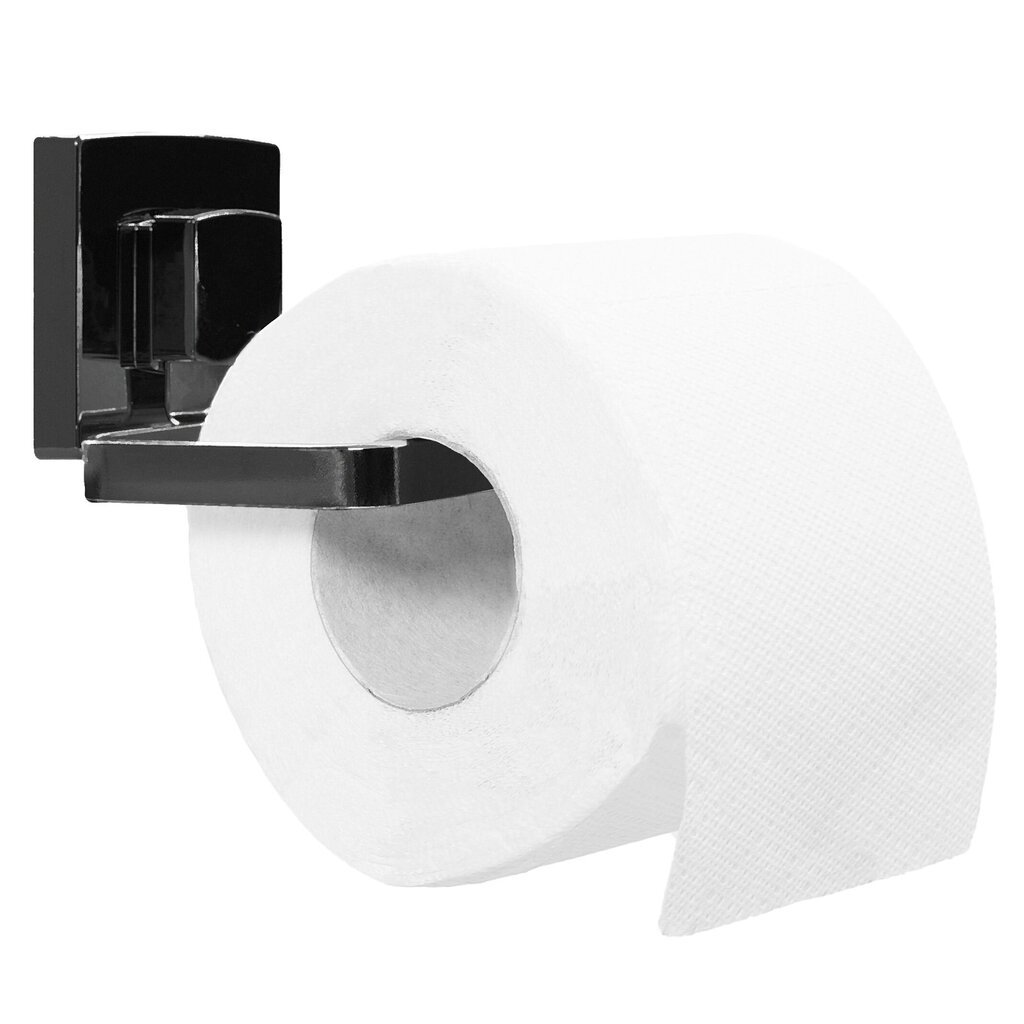 Tualetinio popieriaus laikiklis, black kaina ir informacija | Vonios kambario aksesuarai | pigu.lt