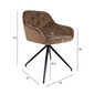 Kėdė BRIT, smėlio spalvos kaina ir informacija | Virtuvės ir valgomojo kėdės | pigu.lt