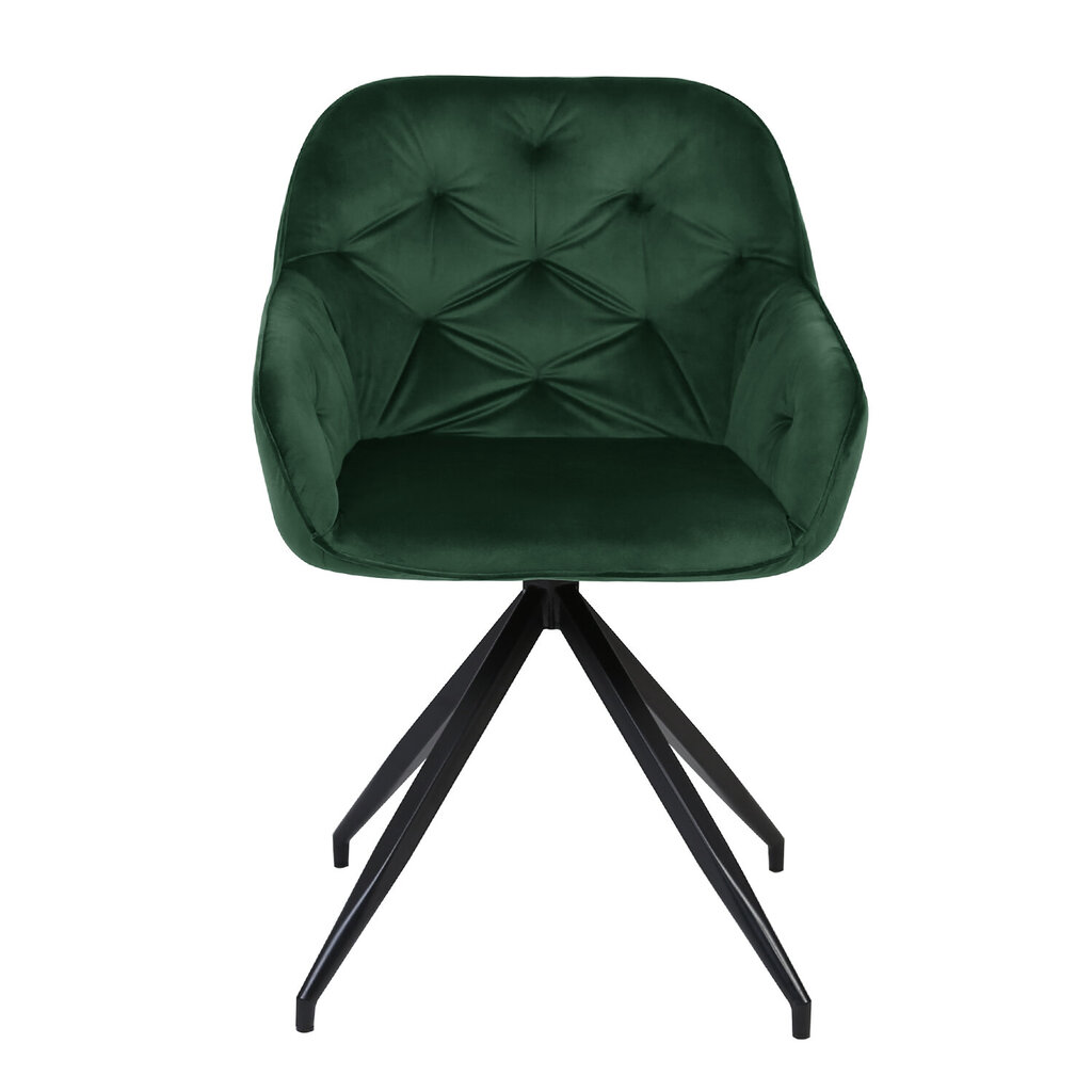 Kėdė BRIT, tamsiai žalia kaina ir informacija | Virtuvės ir valgomojo kėdės | pigu.lt