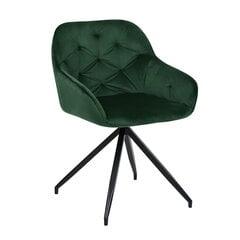 Стул BRIT, темно-зеленый бархат цена и информация | Комплекты мебели для столовой | pigu.lt