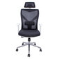 Biuro kėdė Home4You Venon, juoda/balta kaina ir informacija | Biuro kėdės | pigu.lt