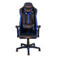 Žaidimų kėdė Home4You PC Master, juoda/mėlyna kaina ir informacija | Biuro kėdės | pigu.lt