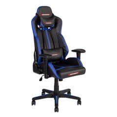 Žaidimų kėdė Home4You PC Master, juoda/mėlyna kaina ir informacija | Biuro kėdės | pigu.lt