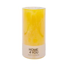 Свеча JUICY CITRON, D6.8xH14см, светло-желтая (аромат лайма и лимона) цена и информация | Подсвечники, свечи | pigu.lt