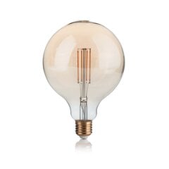 Led Lemputė E27 Vintage 4W Globo D125 Ambra 2200K kaina ir informacija | Elektros lemputės | pigu.lt