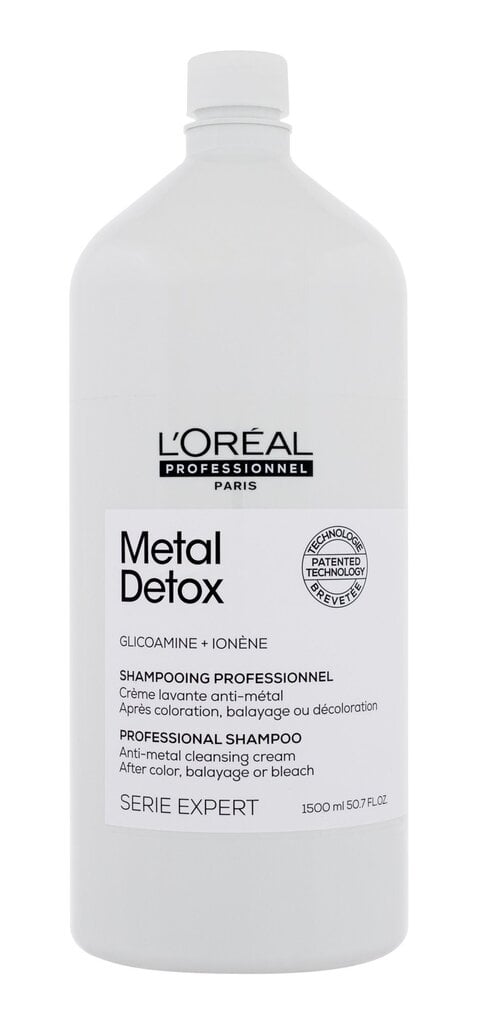 Šampūnas neutralizuotis vario metalų perteklių plaukuose L´Oréal Professionnel Metal Detox Anti-Metal Cleansing Cream Shampoo, 1500 ml цена и информация | Šampūnai | pigu.lt