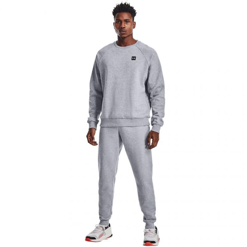 Sportinės kelnės vyrams Under Armor Rival Fleece Jogger M 1357 128 011, pilkos kaina ir informacija | Sportinė apranga vyrams | pigu.lt