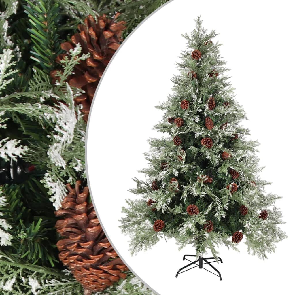 Kalėdų eglutė su kankorėžiais, 150 cm kaina ir informacija | Eglutės, vainikai, stovai | pigu.lt