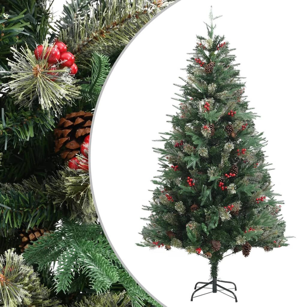 Kalėdų eglutė su pušies kankorėžiais, 195 cm цена и информация | Eglutės, vainikai, stovai | pigu.lt