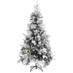 Kalėdų eglutė su sniegu/kankorėžiais, 225 cm kaina ir informacija | Eglutės, vainikai, stovai | pigu.lt