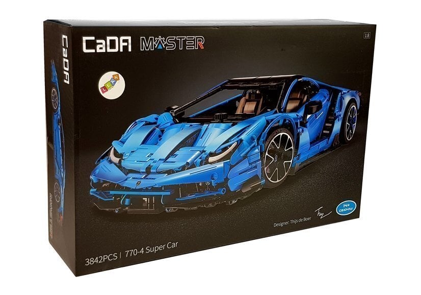 Išskirtinis R/C CaDA konstruktorius „Auto Cada 770-4 Master Race", 3842 detalių kaina ir informacija | Konstruktoriai ir kaladėlės | pigu.lt