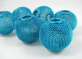 Metaliniai Mesh karoliukai, 30x26 mm, 1 vnt. kaina ir informacija | Papuošalų gamybai, vėrimui | pigu.lt