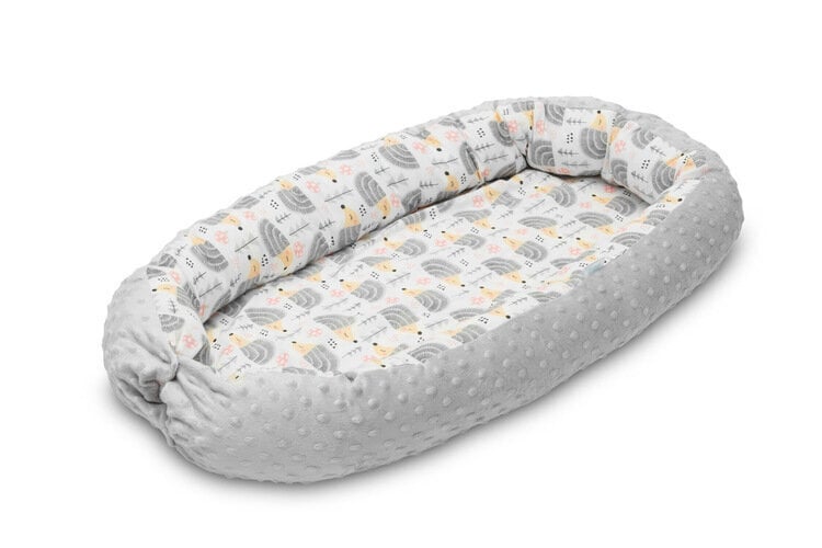 Kūdikio lizdas Sensillo 70x30, pilkas kaina ir informacija | Vokeliai, miegmaišiai, pagalvės | pigu.lt