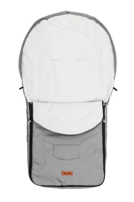 Romper krepšys Sensillo vaikiškam vežimėliui, 95 x 40, šviesiai pilkas kaina ir informacija | Vežimėlių priedai | pigu.lt