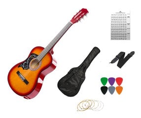 Klasikinis gitaros rinkinys C-2, rudas kaina ir informacija | Gitaros | pigu.lt