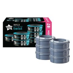 Tommee Tippee Twist Refill kasetė, 6 vnt. kaina ir informacija | Tommee Tippee Kūdikio priežiūrai | pigu.lt