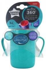 Обучающий поильник Tommee Tippee Easi-Flow 360, 6 мес.+, зеленый цена и информация | Бутылочки и аксессуары | pigu.lt