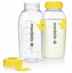 Pieno laikymo buteliukai Medela 0075, 250 ml, 2 vnt. kaina ir informacija | Buteliukai kūdikiams ir jų priedai | pigu.lt