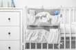 Vaikiškos lovelės organizatorius Sensillo pilka kiaulpienė kaina ir informacija | Vokeliai, miegmaišiai, pagalvės | pigu.lt