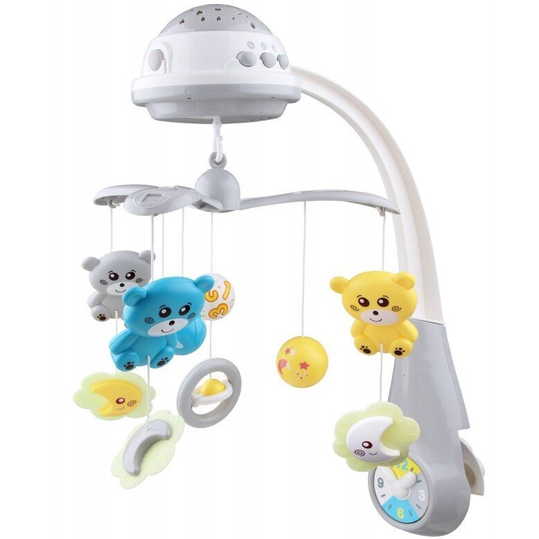 Karuselė su projektoriumi Baby Mix 35728/35604 kaina ir informacija | Žaislai kūdikiams | pigu.lt