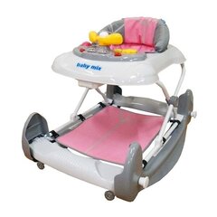 Vaikštynė su sūpuoklėmis Baby Mix39124\J-888RS, rožinė kaina ir informacija | Vaikštynės | pigu.lt