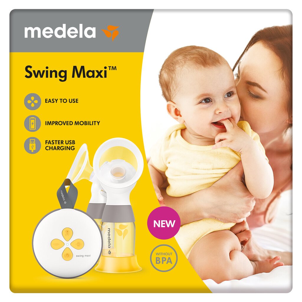 2 fazių elektrinis dvigubas pientraukis Medela Swing Maxi™ kaina ir informacija | Pientraukiai | pigu.lt