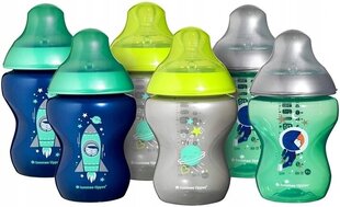 Buteliukų rinkinys berniukams Tommee Tippee, 6x260 ml, 0 mėn+ kaina ir informacija | Buteliukai kūdikiams ir jų priedai | pigu.lt