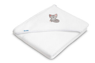 Махровое полотенце Sensillo Wolf White, 100х100 см цена и информация | Товары для купания | pigu.lt