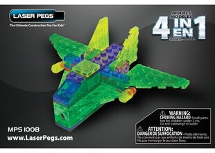 Konstruktorius MPS100B Aircraft Laser Pegs 4in1 kaina ir informacija | Konstruktoriai ir kaladėlės | pigu.lt