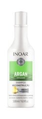 Восстанавливающий шампунь для волос INOAR Argan Infusion Reconstruction Shampoo 500 мл цена и информация | Шампуни | pigu.lt