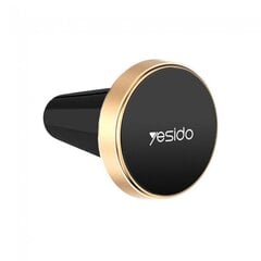 Держатель телефона Yesido Мagnetic Air Vent магнитный держатель, золотой (Gold) цена и информация | Держатели для телефонов | pigu.lt