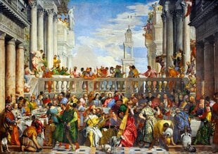 Dėlionė Paolo Veronese - The Wedding at Cana. 1000 d. kaina ir informacija | Dėlionės (puzzle) | pigu.lt