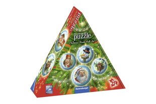 Ravensburger Puzzle Art.11678  4x27 шт. Новогодние пазлы - шары цена и информация | Пазлы | pigu.lt