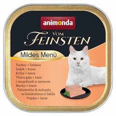 Animonda Vom Feinsten konservai katėms su kalakutiena ir lašiša, 100gr kaina ir informacija | Konservai katėms | pigu.lt