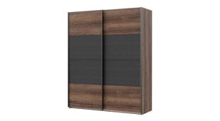 Шкаф Forte Dreamer 170, темно-коричневый/серый цвет цена и информация | Шкафы | pigu.lt