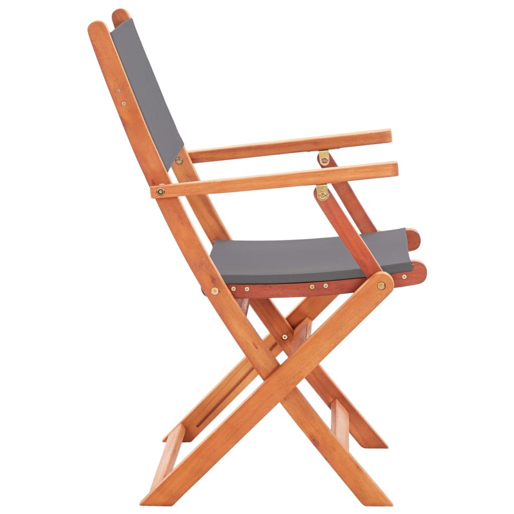 Sodo kėdės, 6 vnt, pilkos kaina ir informacija | Lauko kėdės, foteliai, pufai | pigu.lt